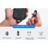BOYA mini 2-06 Wireless Lavalier Microphone for iPhone 15-17/Android,Noise Cancellation,App Control, 48kHz/24-Bit, 6H Battery Mini Mic for Video Recording Interview Vlog (1TX + USB-C RX) - Black